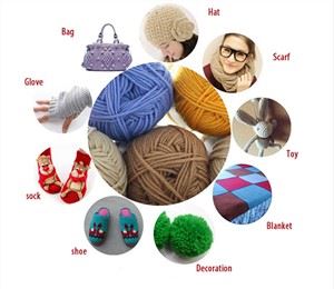 8S Acrylic Xov Paj Skeins Rau Tes Knitting